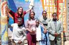 Michael McDonald with L’Arche Kenya residents in 2011. 