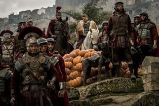 Toby Kebbell and Pilou Asbaek star in a scene from the movie &quot;Ben Hur.&quot;