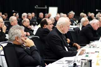 Bishops attend the annual plenary assembly of the Canadian Conference of Catholic Bishops in 2016 in Cornwall, Ontario. The bishops have issued stricter rules for media who want to cover the assembly, which this year will be in Cornwall Sept. 24-28. 