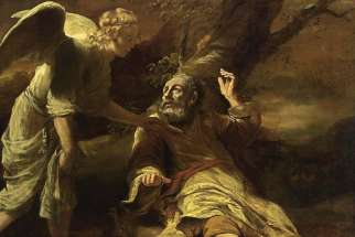 Elijah fed by an Angel, by Ferdinand Bol (1616–1680) 