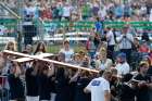  The cross is carried in procession during the Way of the Cross at World Youth Day in Blonia Park in Krakow, Poland, July 29, 2016.